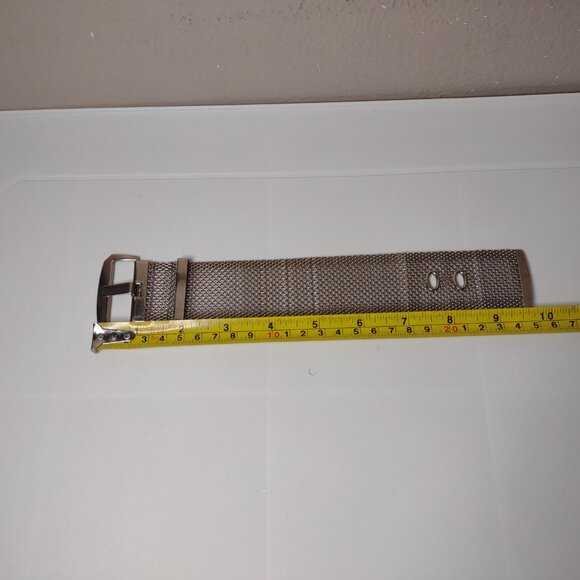 Cute Silver Tone Metal Mesh Belt Bracelet - Picture 10 of 10